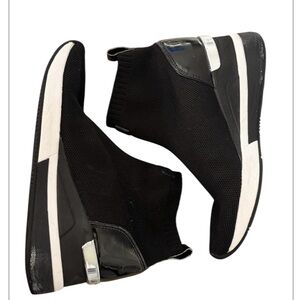 Micheal Kors Skyler Wedge Bootie Sock Sneakers